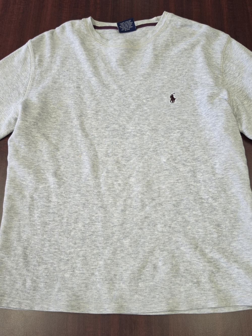 Polo by Ralph Lauren Gray Crewneck Knit Sweatshirt with Embroidered Pony